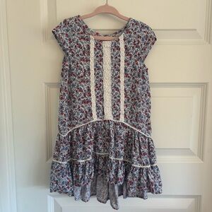 OshKosh Blue and Red Floral Dress